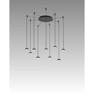 SOSPENSIONE 9 LUCE COL.NERO